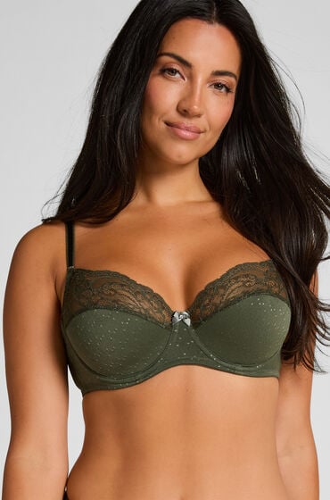 Hunkemöller Biustonosz nieusztywniany z fiszbinami Sophie Zielony