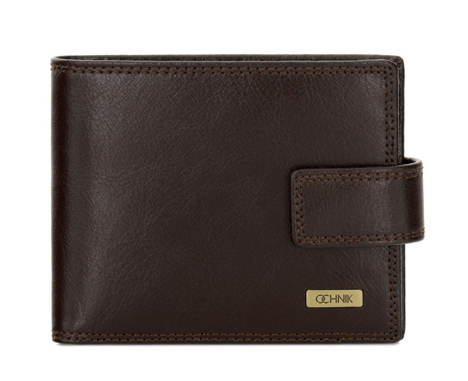 OCHNIK skórzany portfel męski SL 105 89 brąz SL 105 89