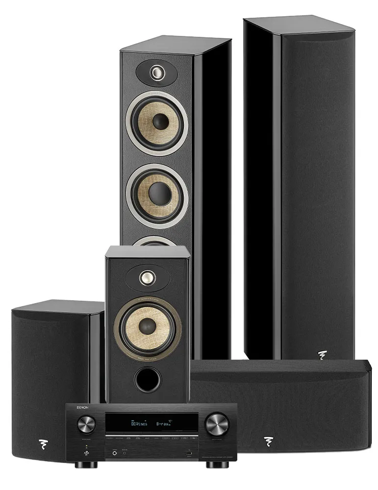 Denon AVC-X3800H + Focal Aria Evo X — Kino domowe 5.0 z Dolby Atmos, Kolor: Moss Green HG