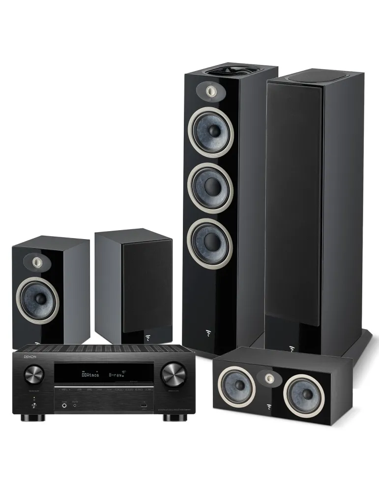 Denon Zestaw kina domowego  AVC-X3800H + Focal THEVA N3D/N1/CENTER — Dolby Atmos, Bluetooth, 9 kanałów, Licencja Dirac Live: Dirac Live Room Correction