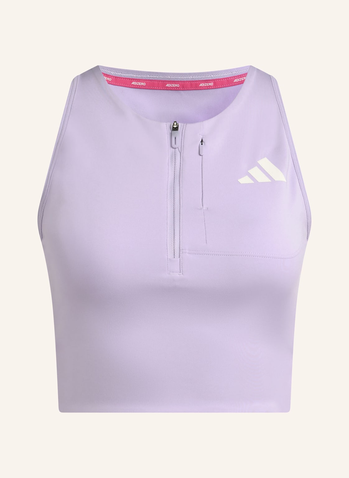 Adidas Bluzka Do Biegania Adizero Crop lila