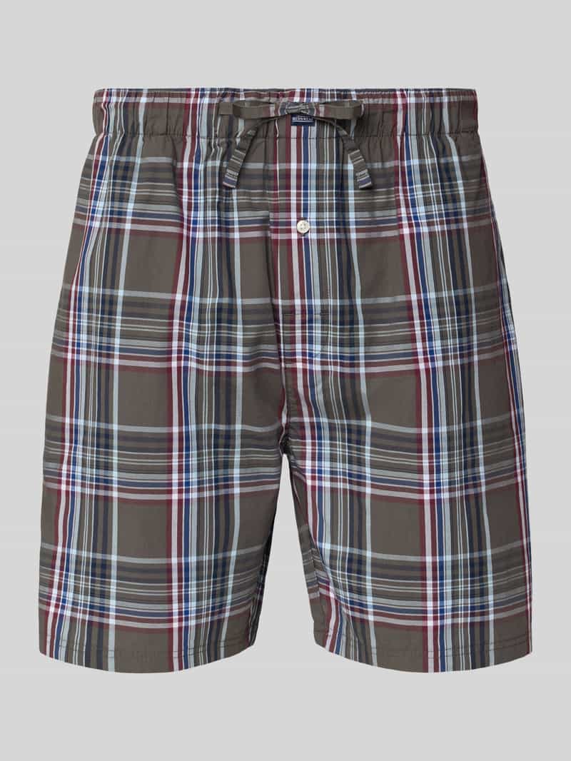 Spodnie od piżamy o kroju regular fit z czystej bawełny