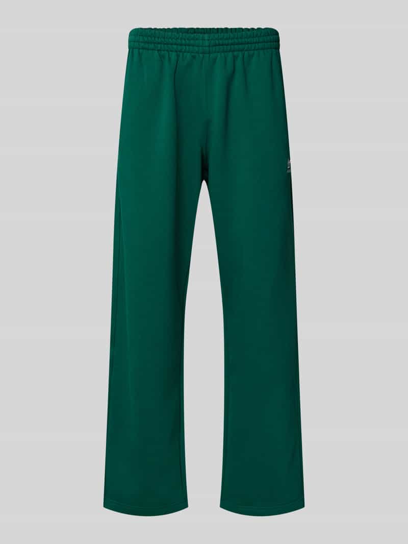 Spodnie dresowe z szeroką nogawką i elastycznym pasem