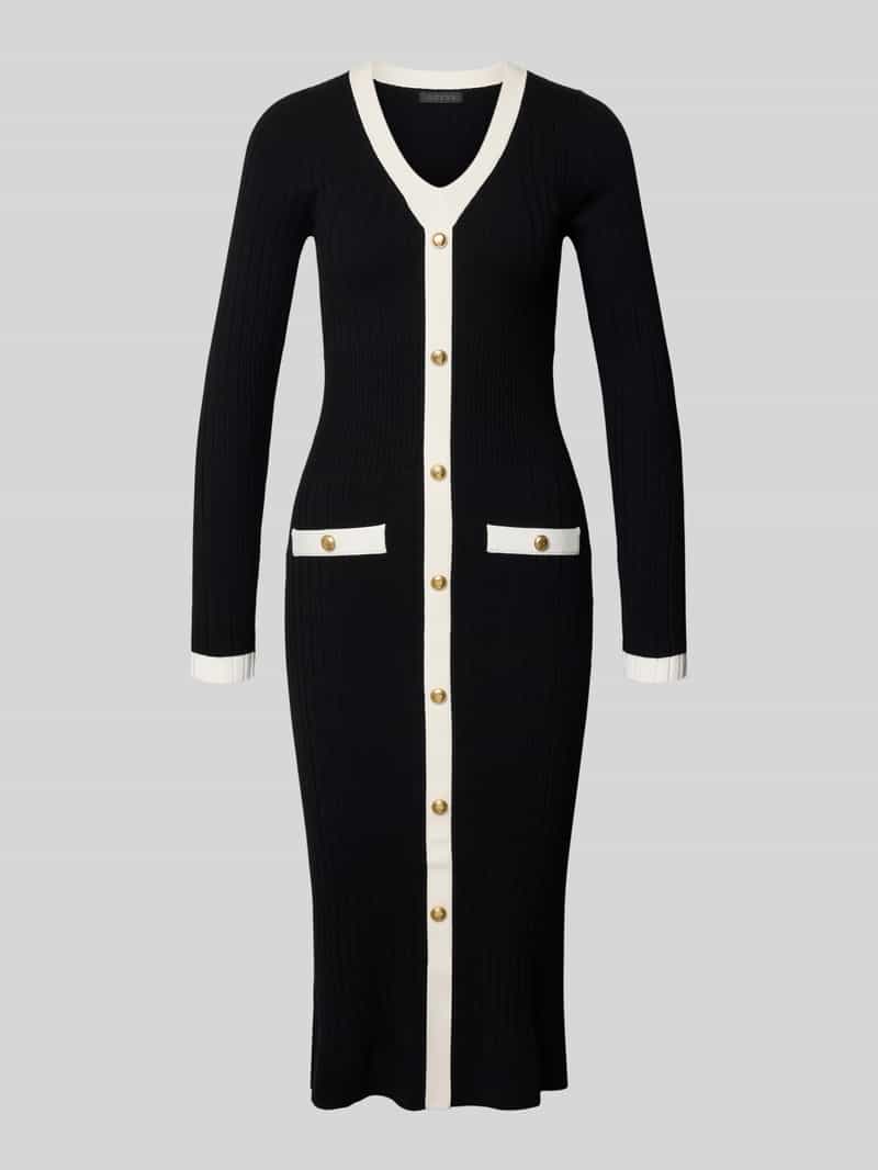 Sukienka z dzianiny o kroju slim fit z mieszanki wiskozy model ‘Laurel’