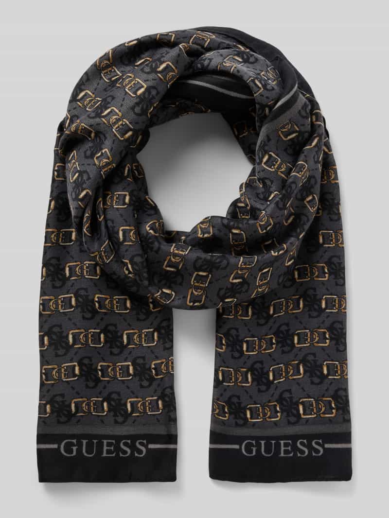 Szal z nadrukiem z logo model ‘KARNILLA’