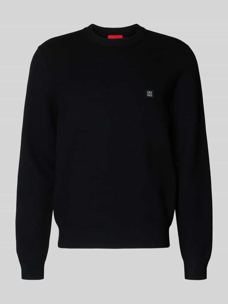 Sweter o kroju regular fit z dodatkiem żywej wełny model ‘SETAL’