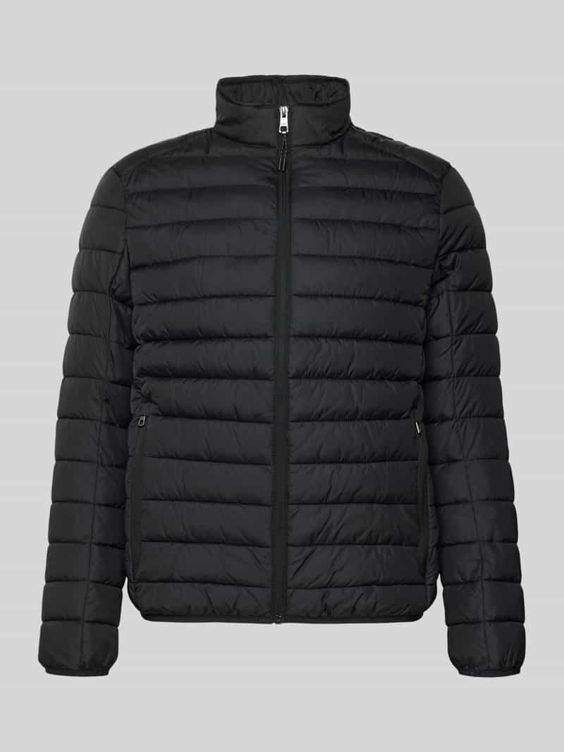 Kurtka pikowana z zamkiem błyskawicznym