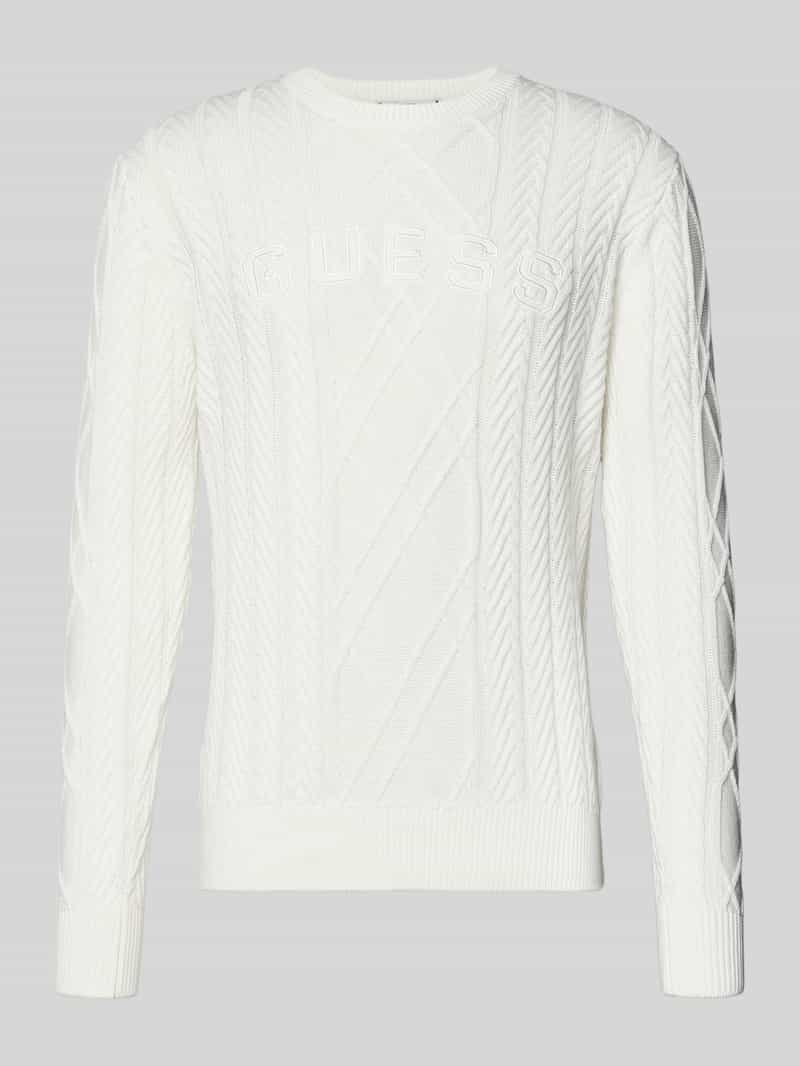 Sweter z dzianiny z mieszanki bawełny i modalu