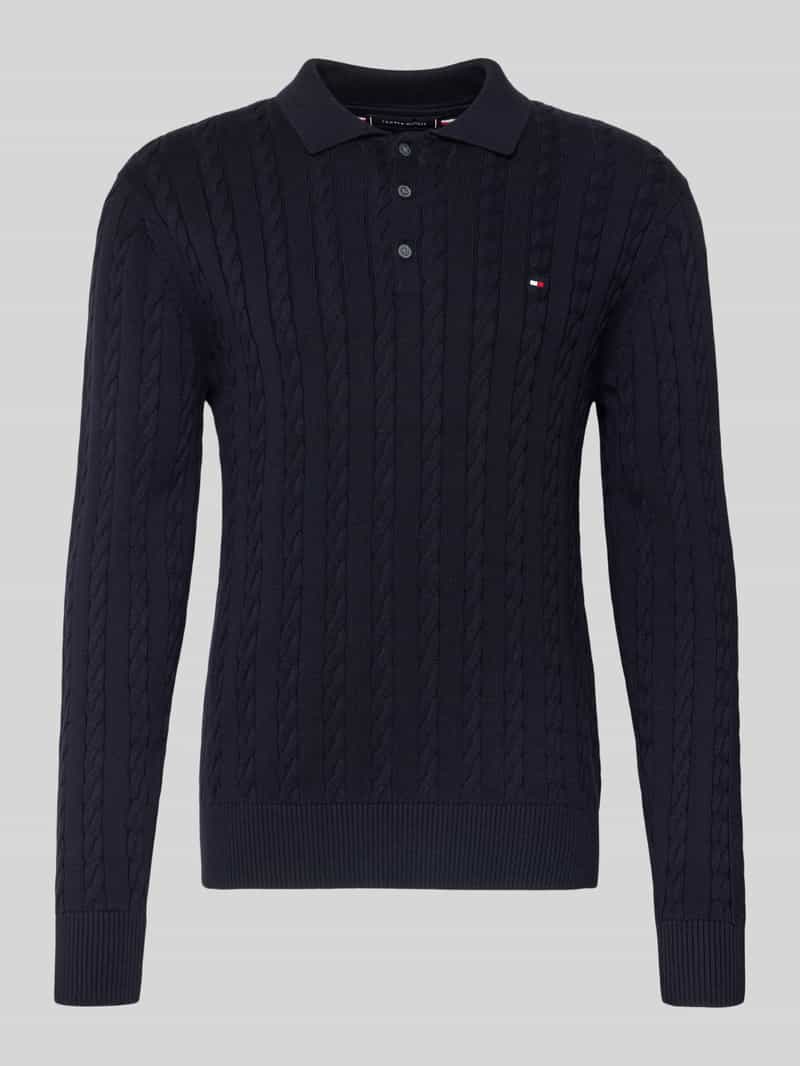 Sweter z dzianiny o kroju regular fit z czystej bawełny