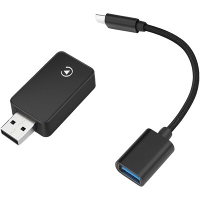 Adapter VORDON CA-380 Prisma Bezprzewodowy CarPlay Android Auto Czarny