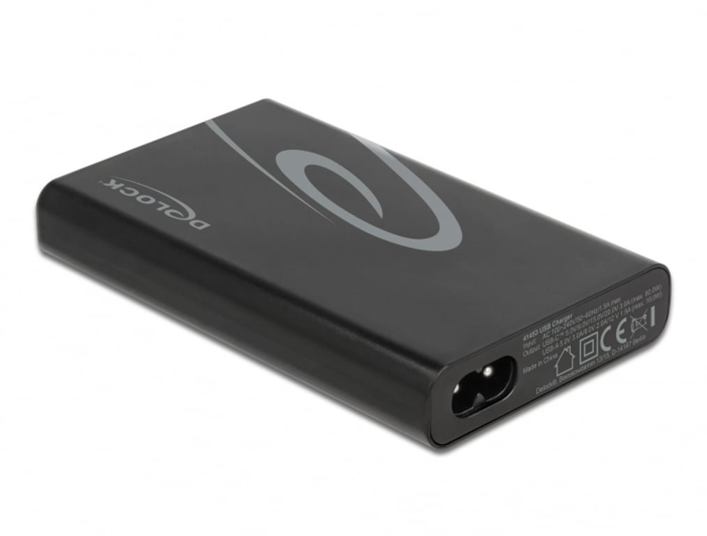 DeLOCK Ładowarka 2 x USB Type-C PD 3.0 + 1 x USB Typ-A moc 60 W
