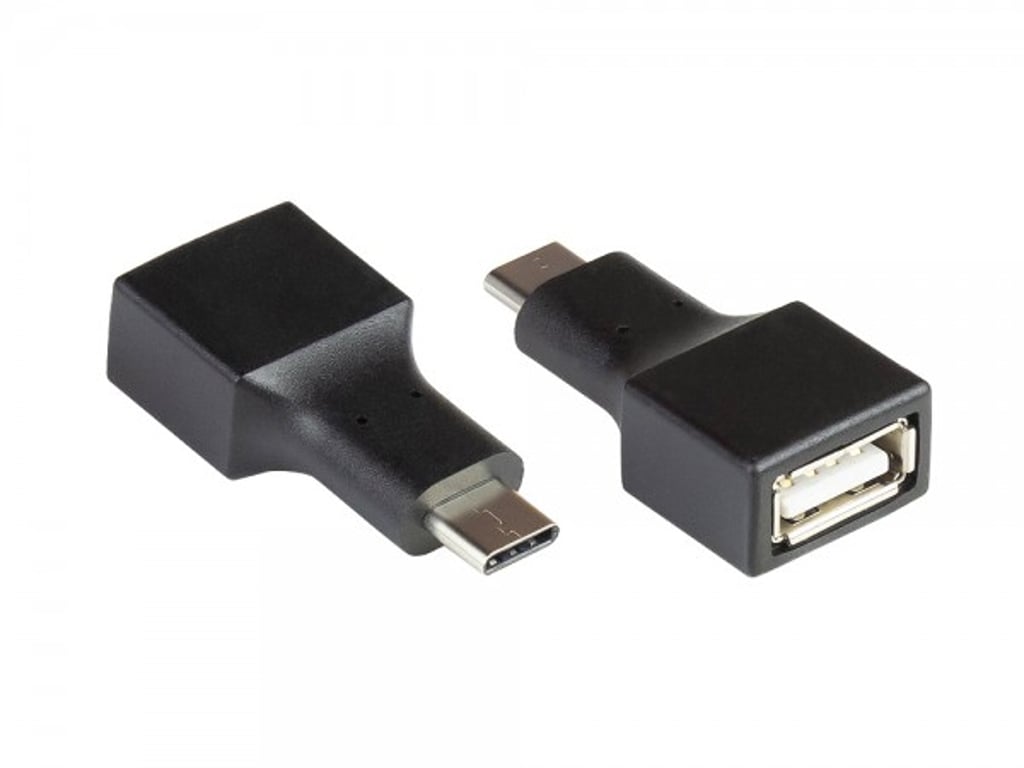Alcasa USB-AD201 przejściówka do kabli USB C USB A Czarny