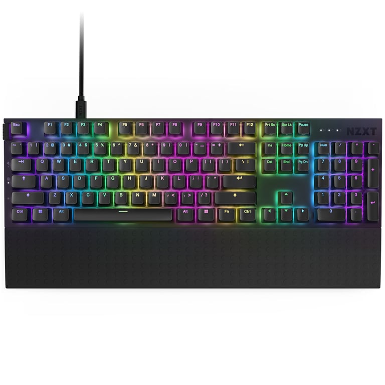 NZXT Function 2 klawiatura Uniwersalne USB QWERTZ Niemiecki Czarny KB-001NB-DE