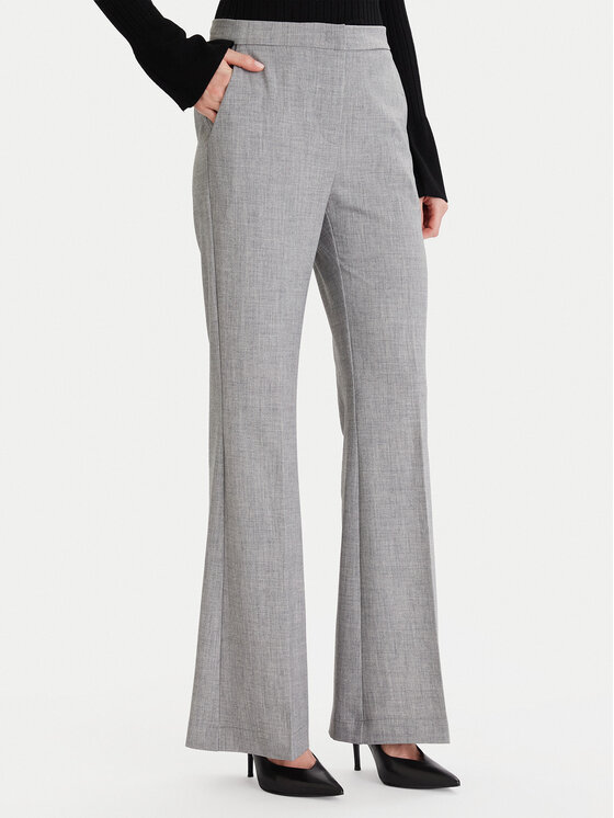 Maryley Spodnie materiałowe MARYLEY-25IB587 Szary Regular Fit