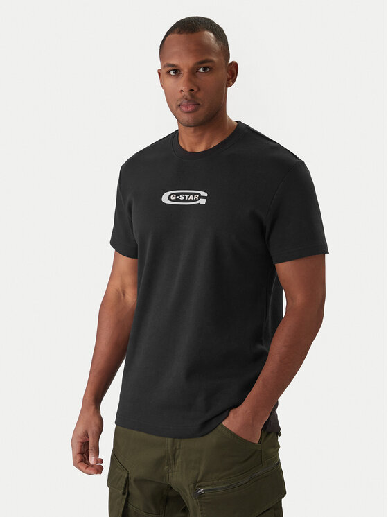 G-Star Raw T-Shirt Old Skool D25967-C812 Czarny Regular Fit