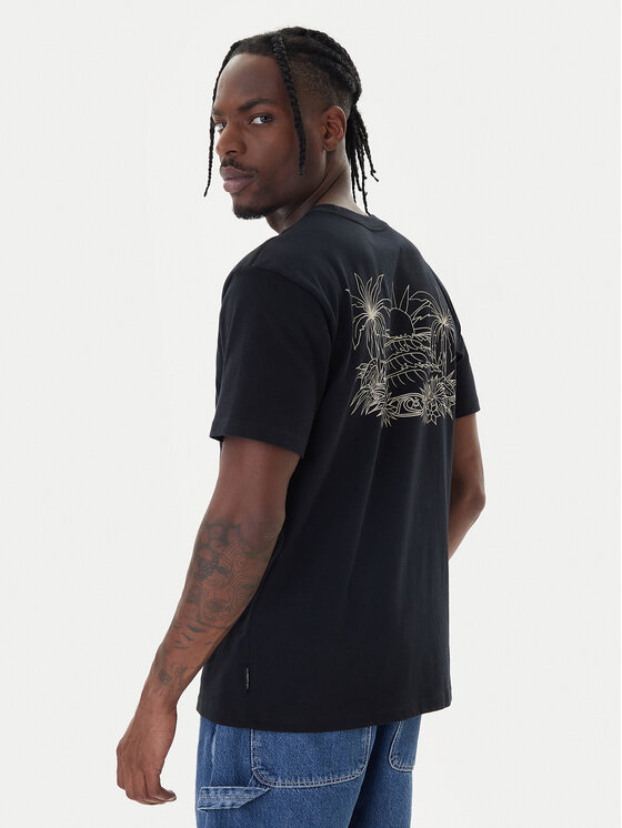 Quiksilver T-Shirt Right Point Mor AQYZT09905 Czarny Regular Fit