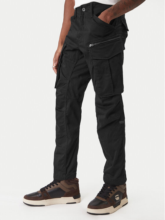 G-Star Raw Spodnie materiałowe Rovic D02190-5126 Czarny Regular Fit