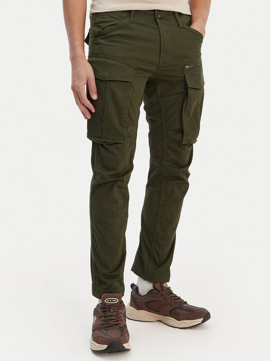 G-Star Raw Spodnie materiałowe Rovic D02190-5126 Zielony Regular Fit