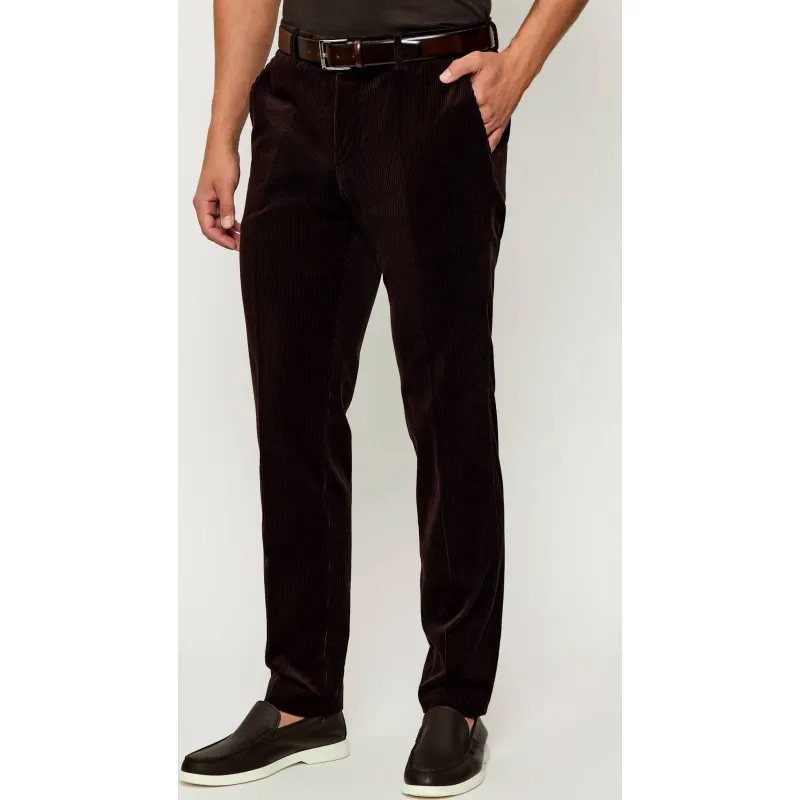 BOSS BLACK Sztruksowe spodnie SB-SUIT-Trous-252_DB | Boss x David Beckham | Regular Fit