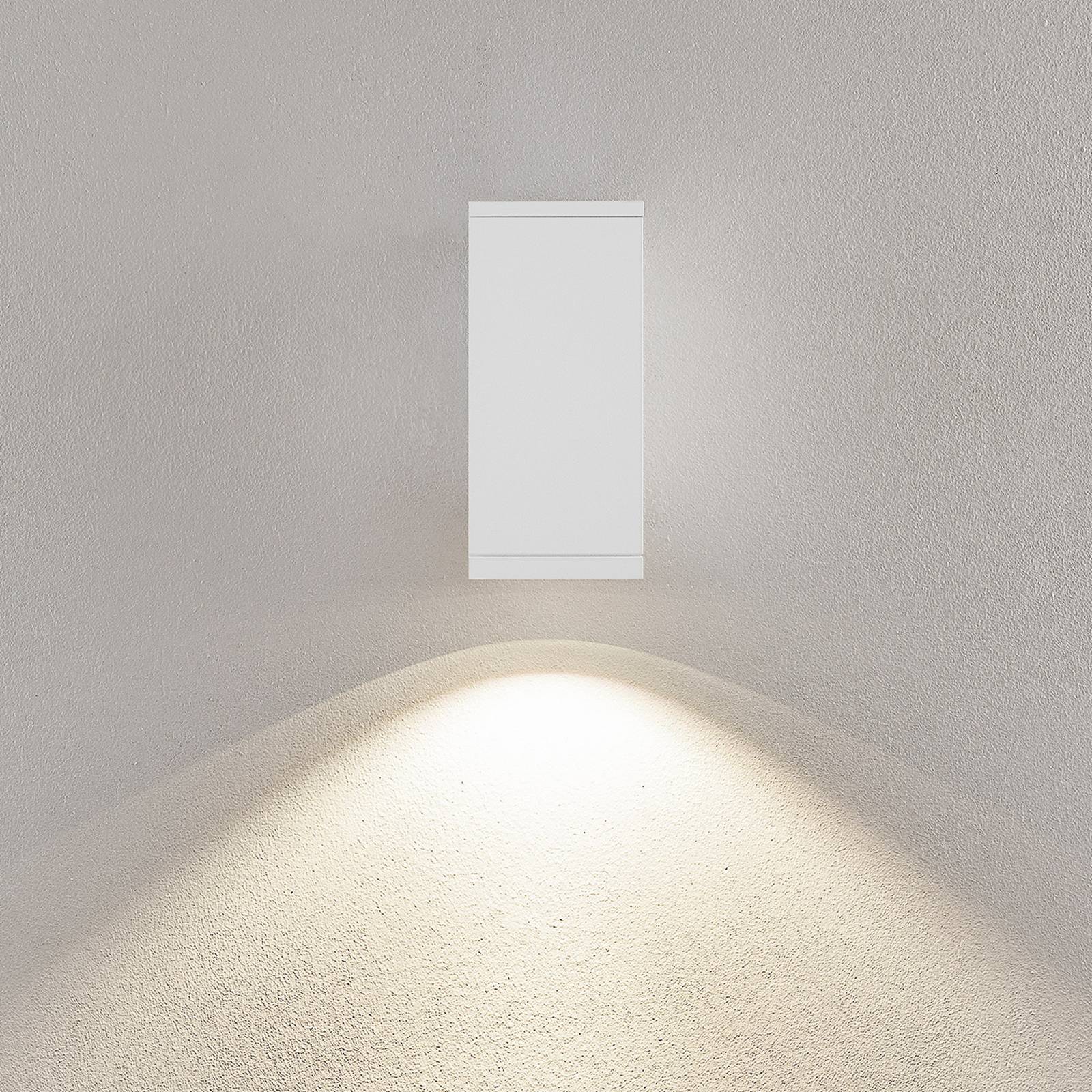 Deko-Light Kinkiet zewnętrzny LED ShoreLine Pro Square, możliwość ściemniania, biały / opal, aluminium, nowoczesny