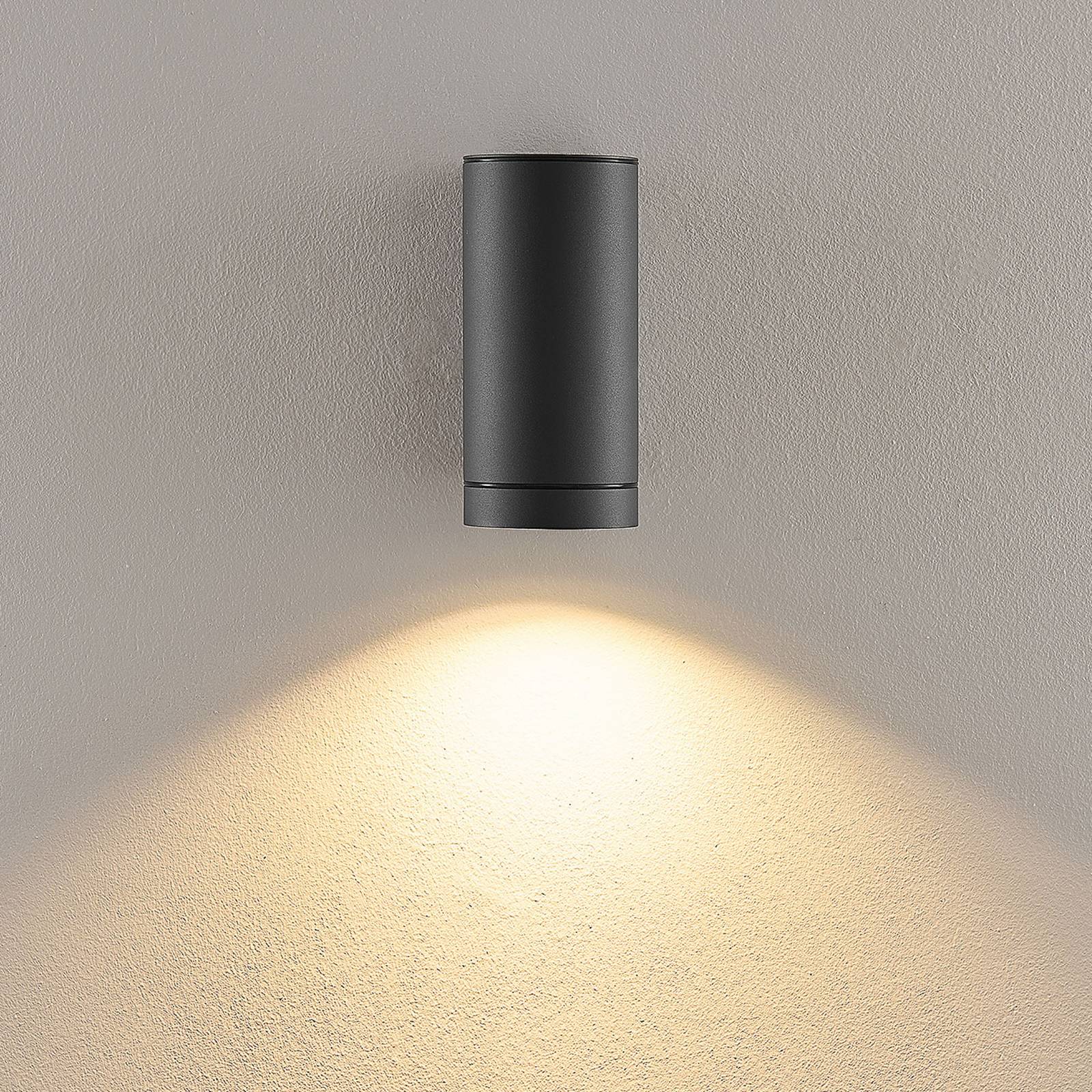 Deko-Light Kinkiet zewnętrzny ShoreLine Pro Round, możliwość ściemniania, czarny, aluminium, nowoczesny