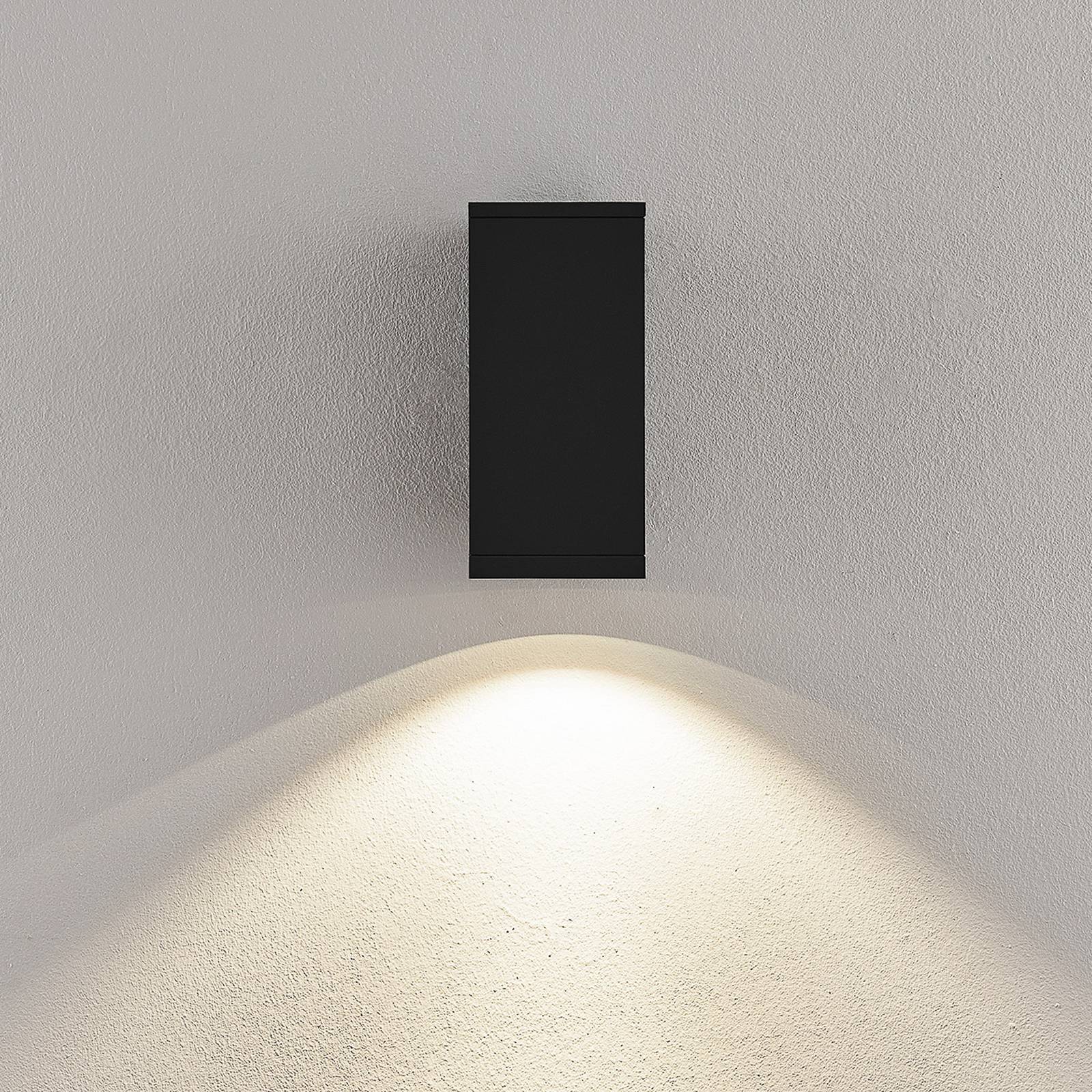 Deko-Light Kinkiet zewnętrzny LED ShoreLine Pro Square, możliwość ściemniania, czarny, aluminium, nowoczesny