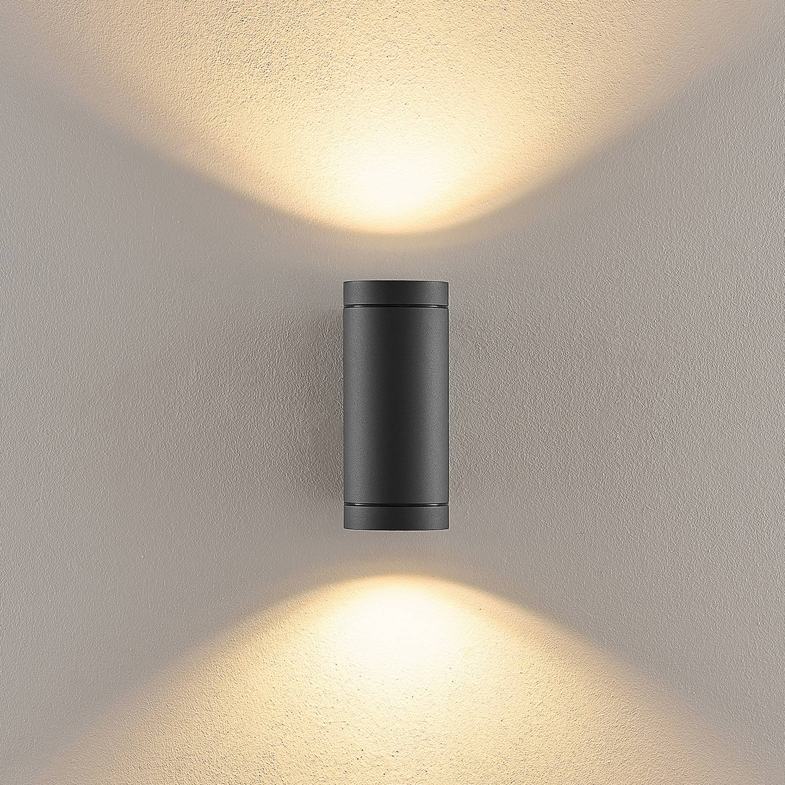 Deko-Light Kinkiet zewnętrzny ShoreLine Pro Round, możliwość ściemniania, czarny, aluminium, nowoczesny