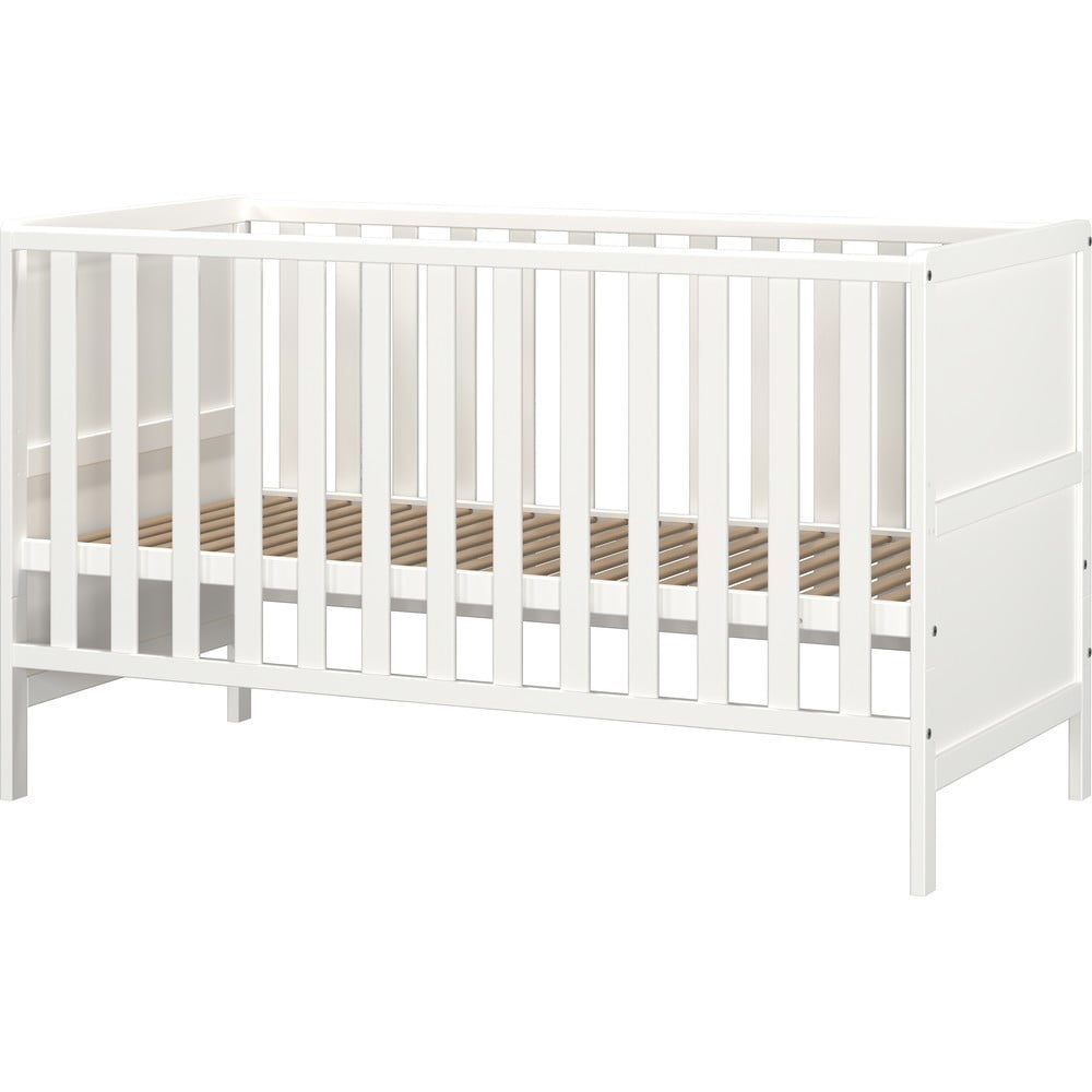 Białe łóżeczko z litego drewna 70x140 cm Alkmaar – Germania