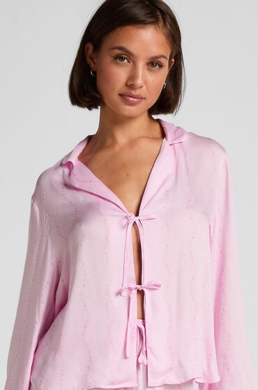 Hunkemöller Kurtka Piżamowa Monchou Różowy