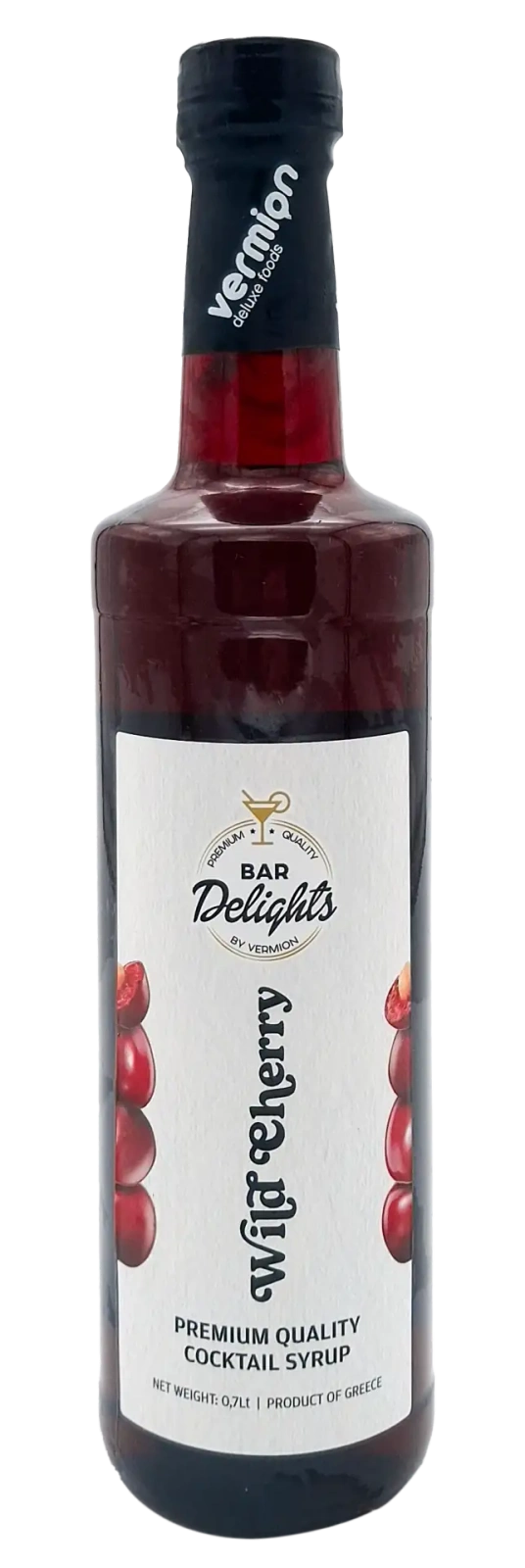 Syrop Dzika Wiśnia 0,7l - Vermion Deluxe Food Wild Cherry