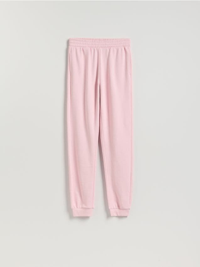 Reserved - Spodnie dresowe long leg - pastelowy róż
