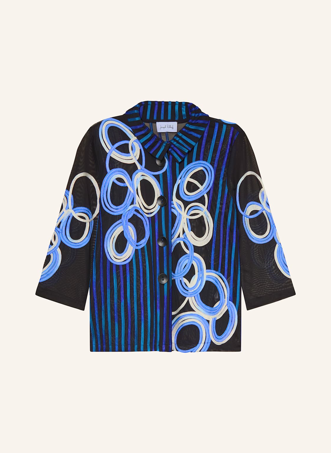 Joseph Ribkoff Overjacket Z Siateczki Z Rękawami 3/4 schwarz