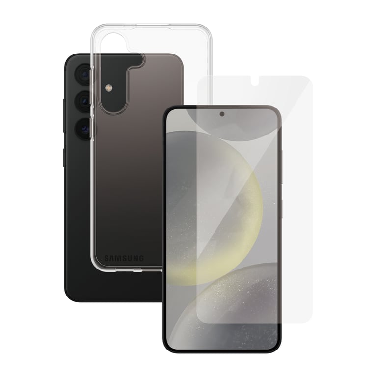 PanzerGlass SAFE. by ® 2-in-1 Bundle Samsung Galaxy S24 BULK Przezroczysta ochrona ekranu 50 szt.