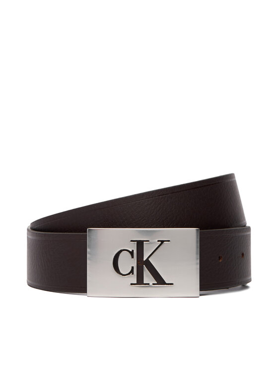 Calvin Klein Pasek Ssnl Mono Plaque 35Mm Fixed LV04D7086G Brązowy