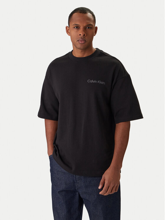 Calvin Klein T-Shirt S/S Crew Neck LV00NM2929 Czarny Relaxed Fit