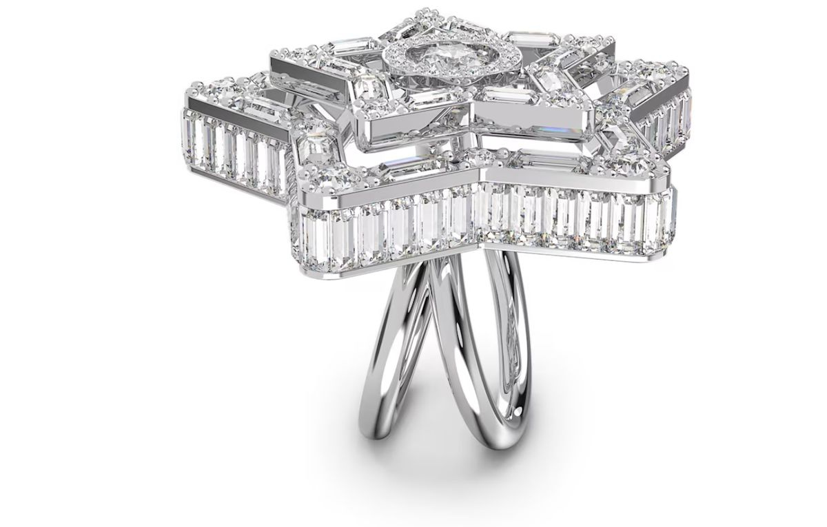 Biżuteria SWAROVSKI 5626367. Pierścionek, Kolor szary. Kobieta.