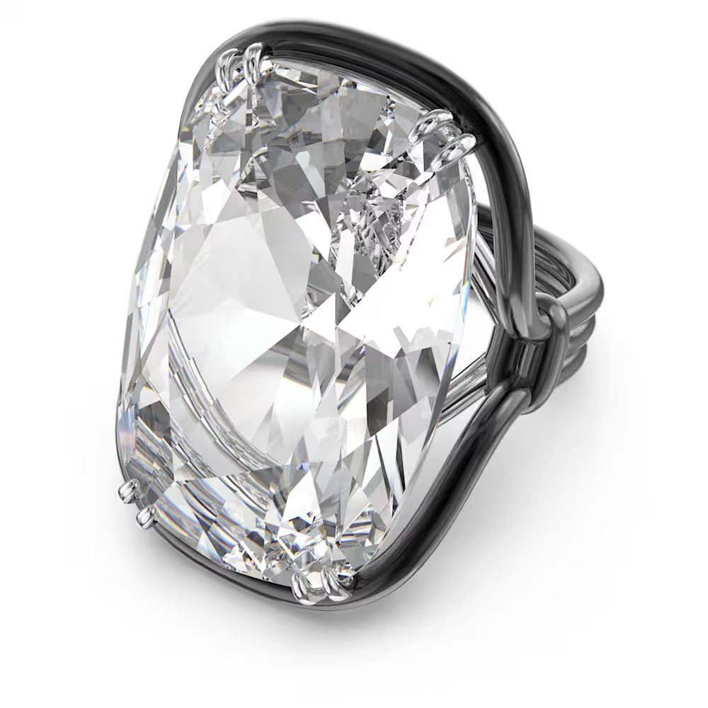 Biżuteria SWAROVSKI 5610344. Pierścionek, Kolor czarny. Kobieta.