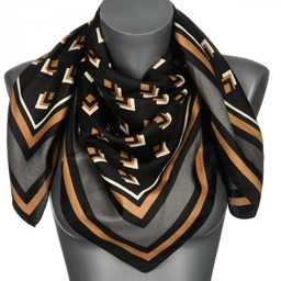 Chusta damska apaszka satynowa gawroszka elegancka na prezent MDB-47B czarny