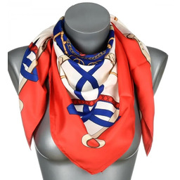 Chusta damska apaszka satynowa gawroszka ROSA na prezent MDB-35C czerwona