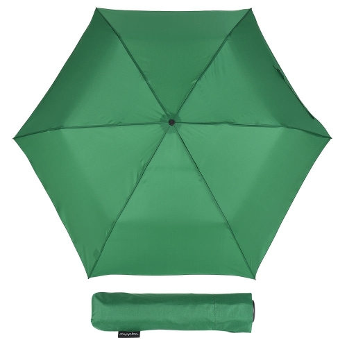 Parasol damski Doppler Zero99 wiatroodporny manualny składany zielony lekki