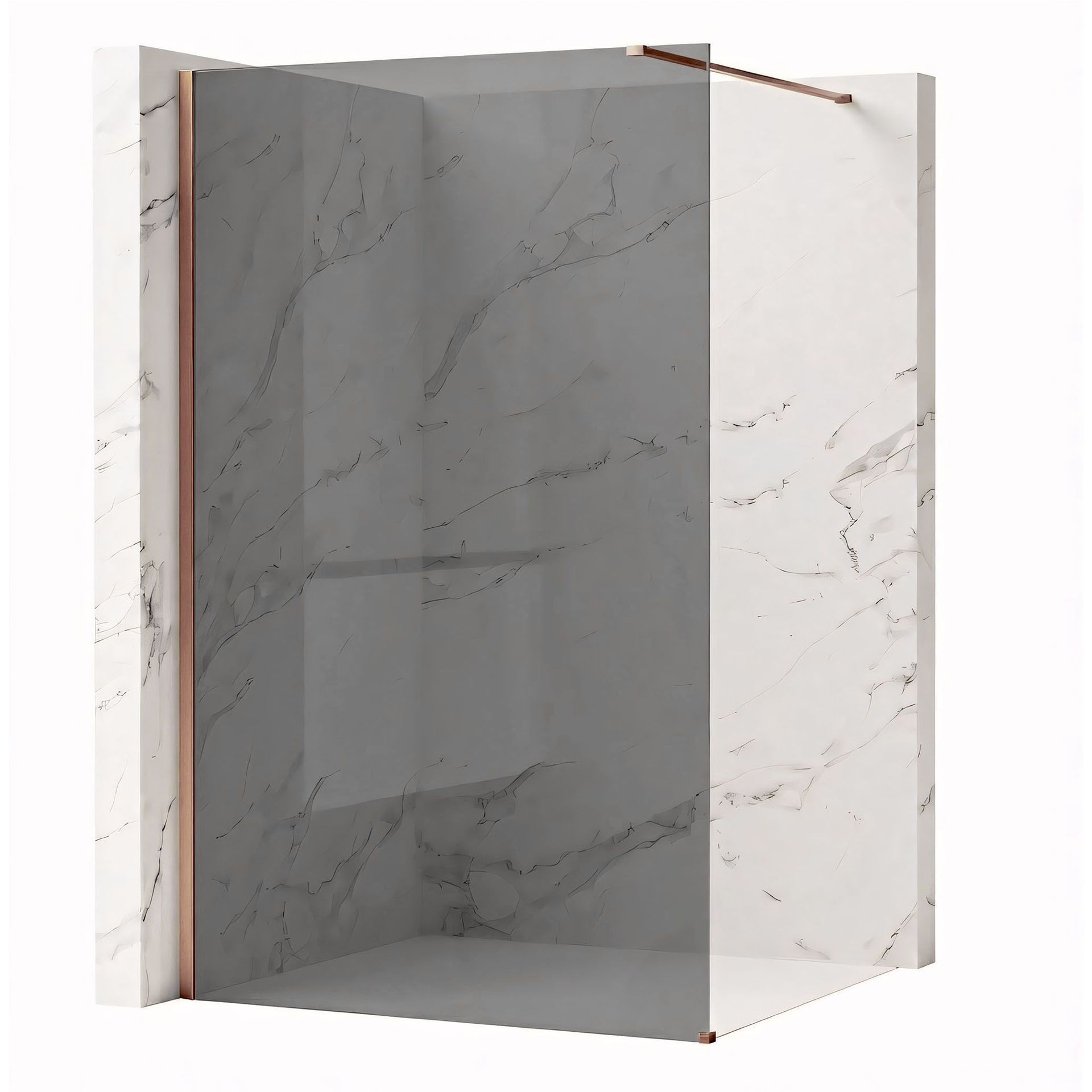 Rea Kabina prysznicowa Walk-In Rea Flexi Grey / Brush Copper 120