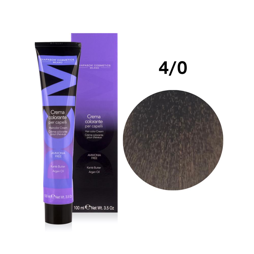 Diapason DCM No Amonia, farba bez amoniaku, 4/0 Naturalny Kasztan, 100ml