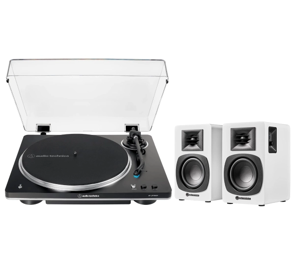 Audio-Technica AT-LP70XBT Automatyczny Bluetooth Czarny + Kolumny AT-SP3X