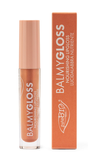 Połyskujący błyszczyk do ust Balmy Gloss 03 SHIMMERING SOFT PEACH PuroBIO