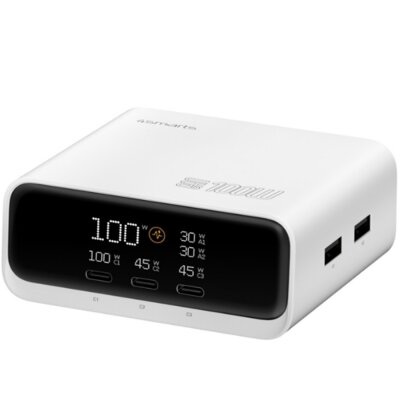 Stacja ładująca 4SMARTS Desk Charger GaN Screen 100W Biały