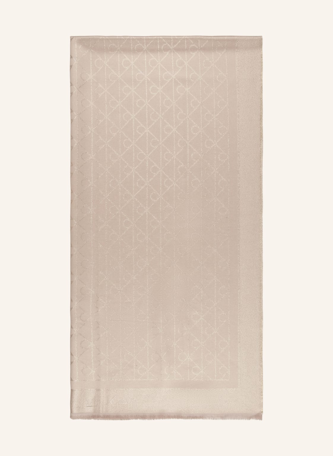 Calvin Klein Szalik Z Brokatową Przędzą beige