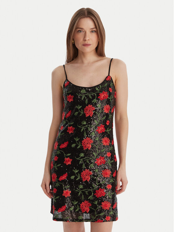 Vero Moda Sukienka koktajlowa Molly 10340993 Czarny Slim Fit