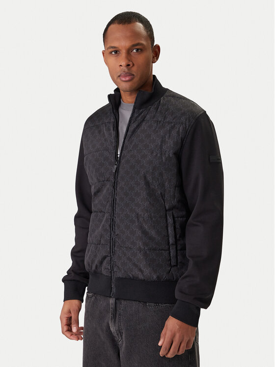 KARL LAGERFELD Kurtka bomber 505061 561527 Czarny Regular Fit