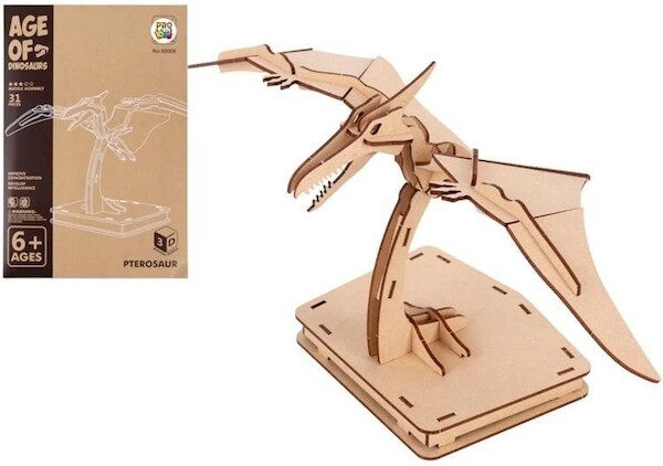 Puzzle drewniane 3D Dinozaur Pterozaur