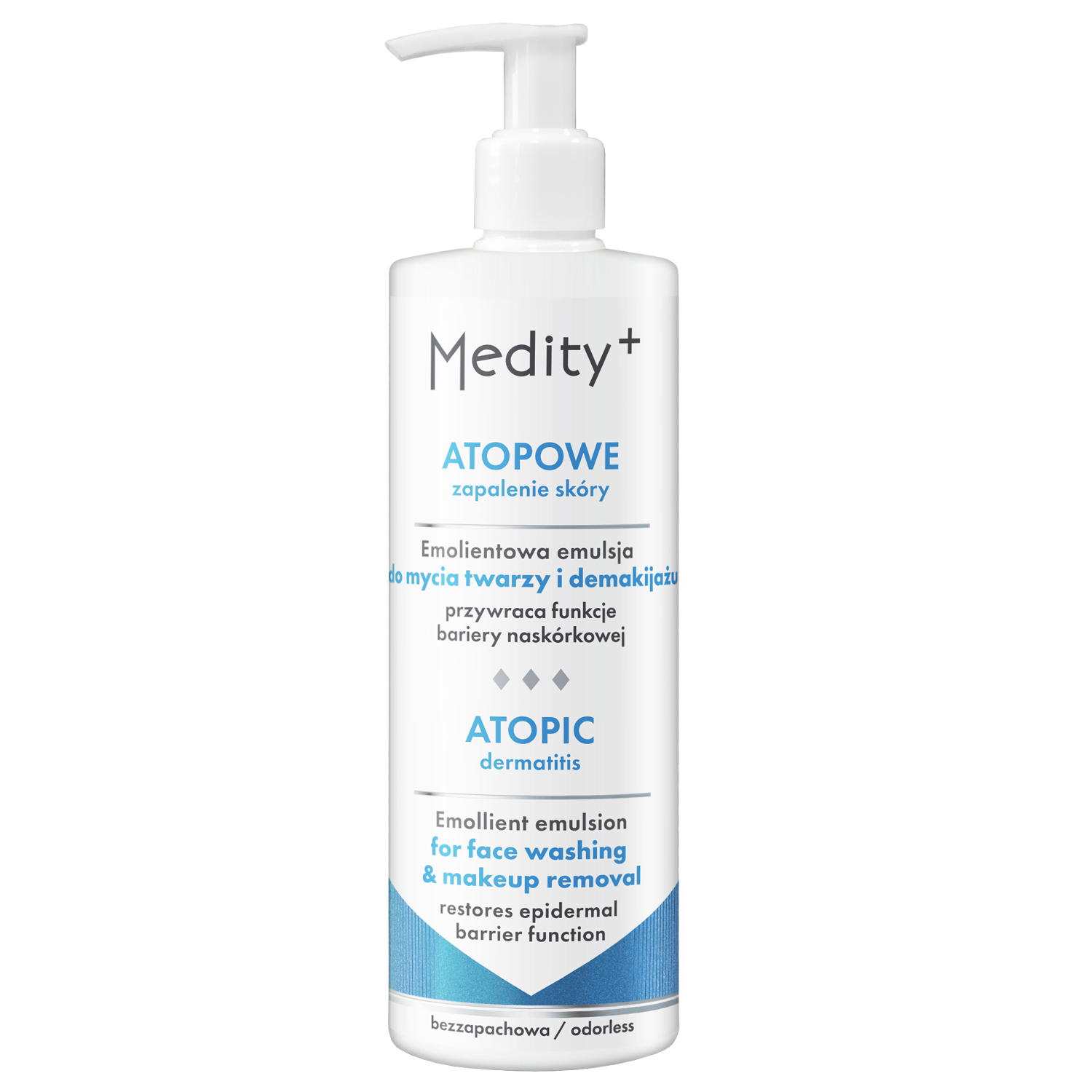 Ava Medity+ AZS, emolientowa emulsja do mycia twarzy i demakijażu, 200 ml